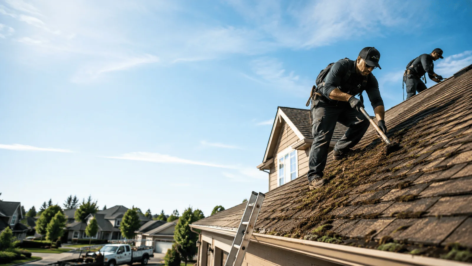 Roof Moss Removal in Saint Jacob, IL near me